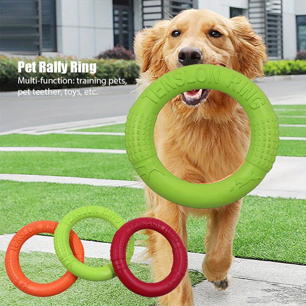 Flying Disc Dog Training Toy - 강아지용 훈련 장난감, 야외 스포츠, 플라잉