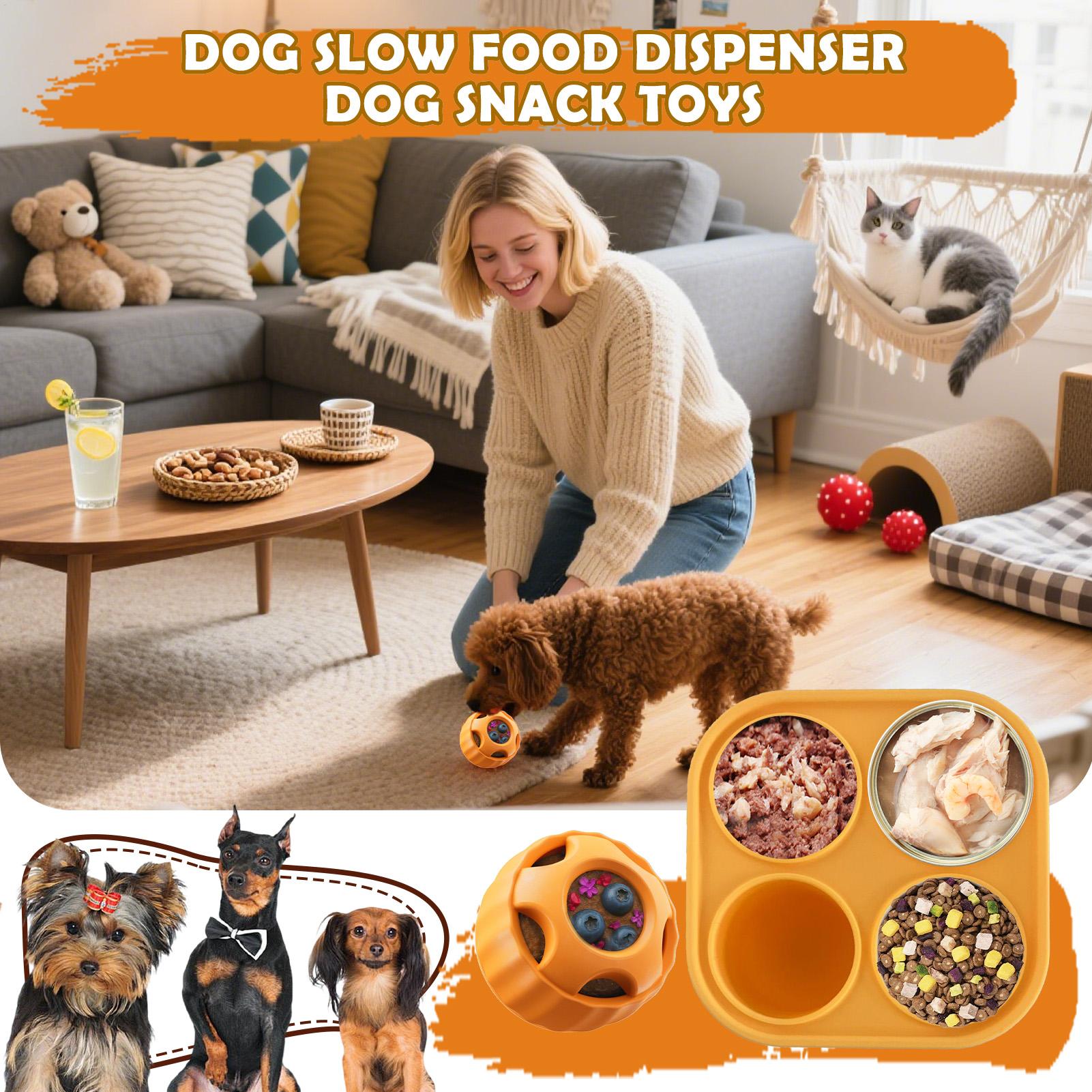 Dog Puzzle Feeder Toy - 간식 배출 강아지 장난감 간식 배출