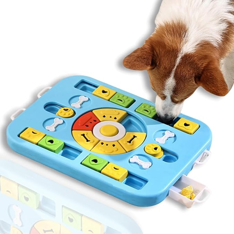 Interactive Squeaky Plush Dog Toy - 대형, 중형, 소형견 및 고양이용 인터랙티브