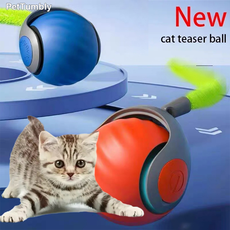 Automatic Moving Dog Ball - 인터랙티브 고양이 장난감 공 자동 롤링