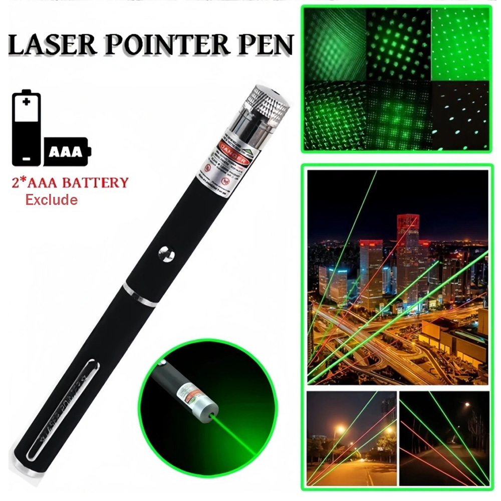 Laser Pointer Cat Toy Automatic - (배터리 미포함) 녹색 빨간색 레이저 포인터
