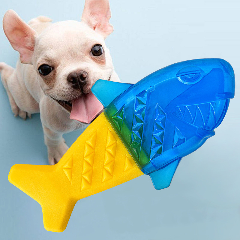 Teeth Cleaning Dog Chew Bone - 냉동 가능한 여름철 강아지 쿨링 장난감,