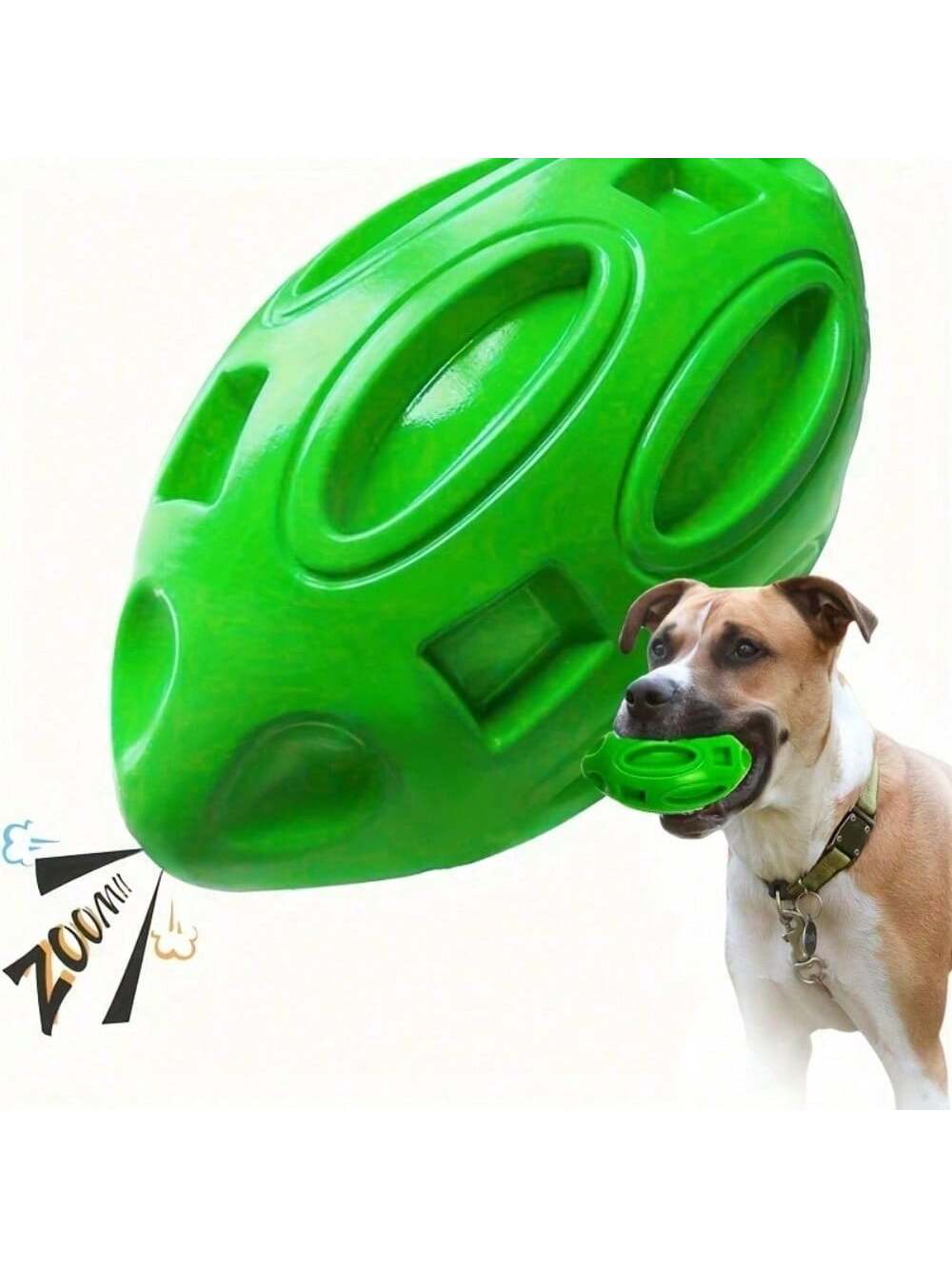 1PC 파괴 불가능한 삑삑이 럭비공 강아지 씹는 장난감 - Indestructible Dog Chew Toy 리뷰 및 가격