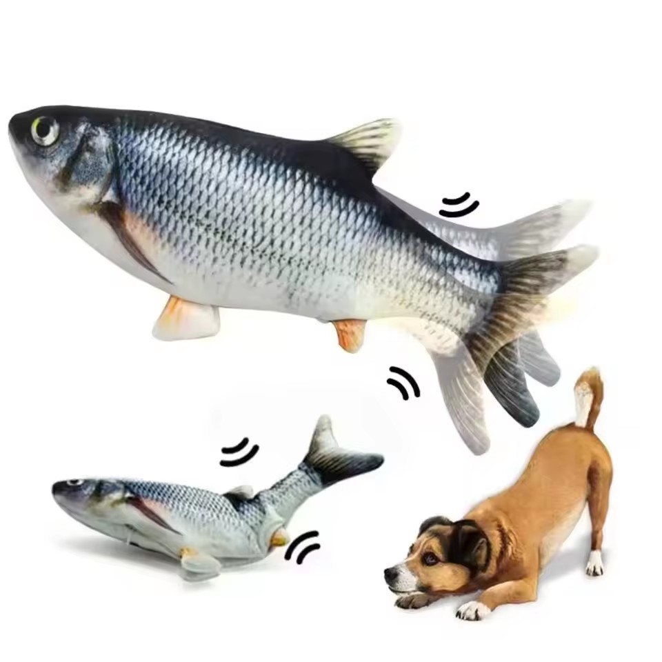 고양이 강아지 장난감 물고기 USB 충전 전동 플로피  - Electric Floppy Fish Dog Toy 리뷰 및 가격