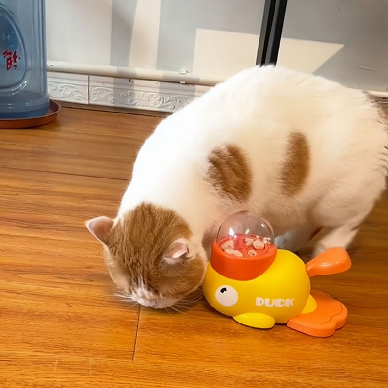 노란색 오리 모양의 고양이 간식 디스펜서, 내구성 있는 - Dog Puzzle Feeder Toy 리뷰 및 가격