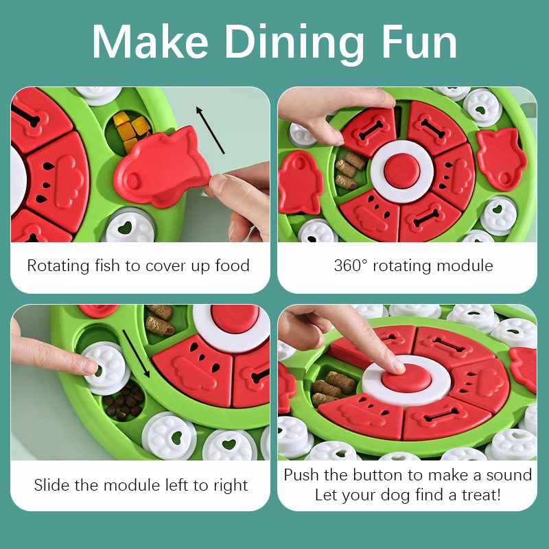 반려묘 반려견 슬로우 푸드볼 퍼즐 급식기 장난감 누출  - Dog Puzzle Feeder Toy 리뷰 및 가격