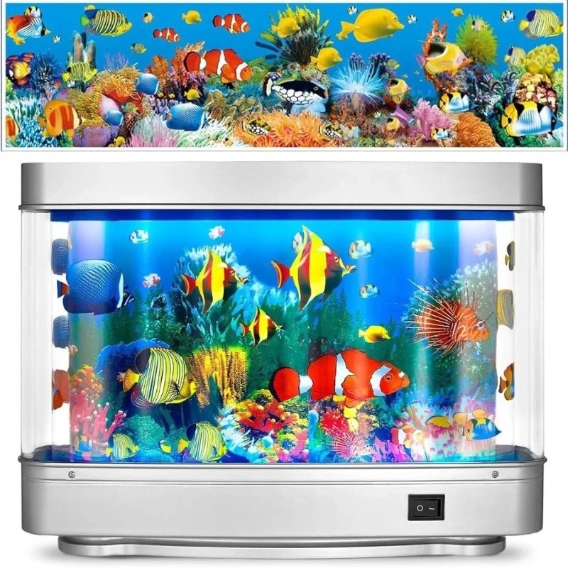 가상 어항 LED 프로젝터 램프, 해양 수족관 열대 야 - Aquarium 리뷰 및 가격