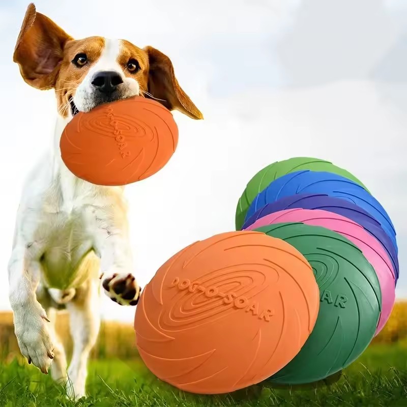 강아지용 인터랙티브 실리콘 플라잉 소서 장난감, 씹어도 - Flying Disc Dog Training Toy 리뷰 및 가격