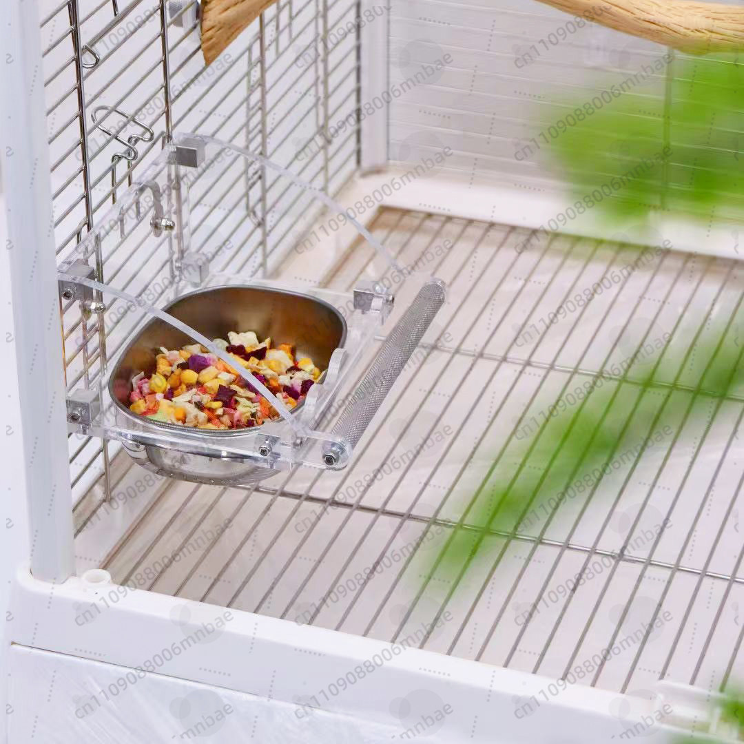 앵무새 먹이통 스테인리스 스틸 아크릴 방수 새 모이통  - Pet Feeders 리뷰 및 가격