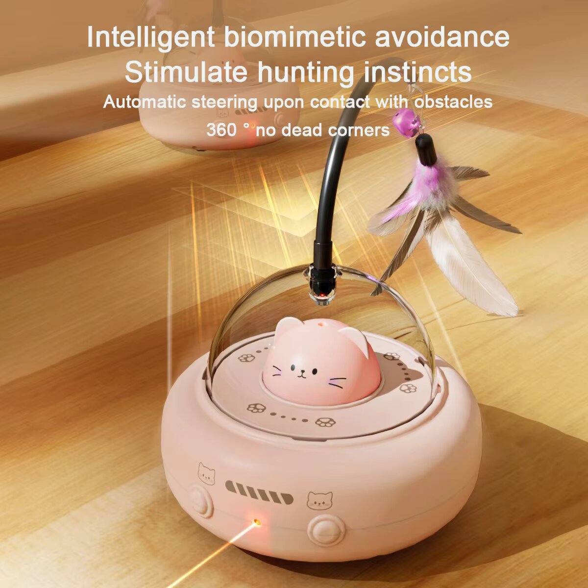 깃털 막대, 레이저 포인터 및 안개등이 포함된 3-in - Laser Pointer Cat Toy Automatic 리뷰 및 가격