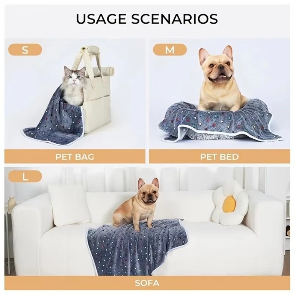 초극세사 애완동물 침대 담요 귀여운 도트 무늬 통기성  - Pet Beds 리뷰 및 가격