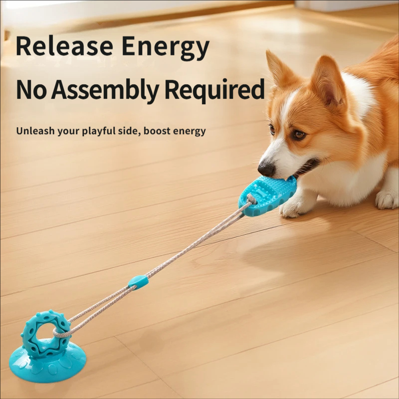 흡착판 강아지 놀이 장난감, 인터랙티브 풀 로프, 치아 - Suction Cup Dog Tug Toy 리뷰 및 가격