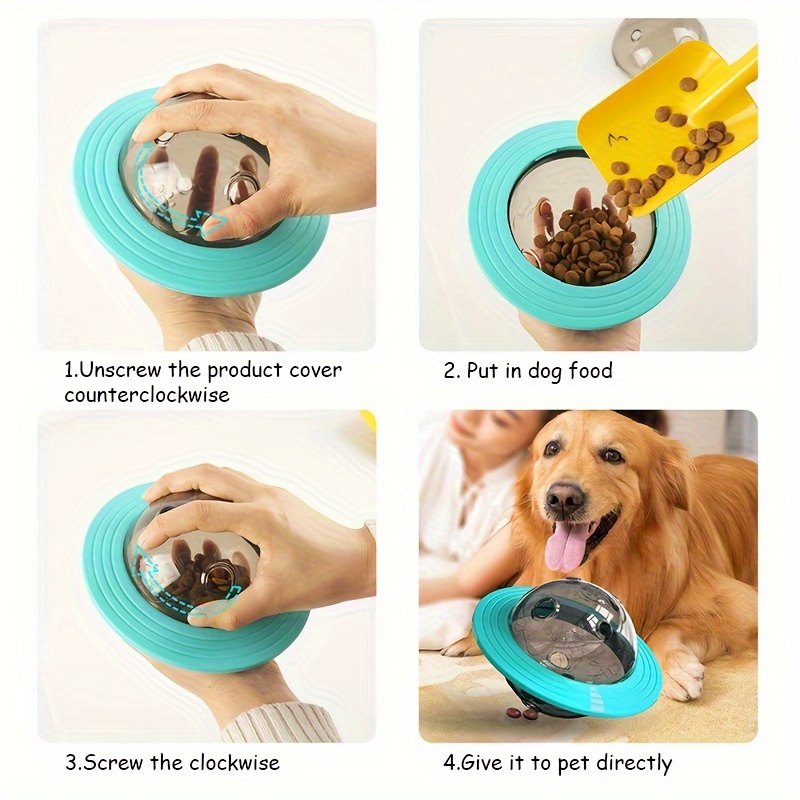 강아지 장난감 슬로우 피더, 간식 디스펜서, UFO 플 - Dog Puzzle Feeder Toy 리뷰 및 가격