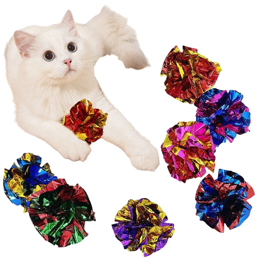 5/10개 크링클 볼 고양이 장난감, 크리클링 소리 및 - Laser Pointer Cat Toy Automatic 리뷰 및 가격
